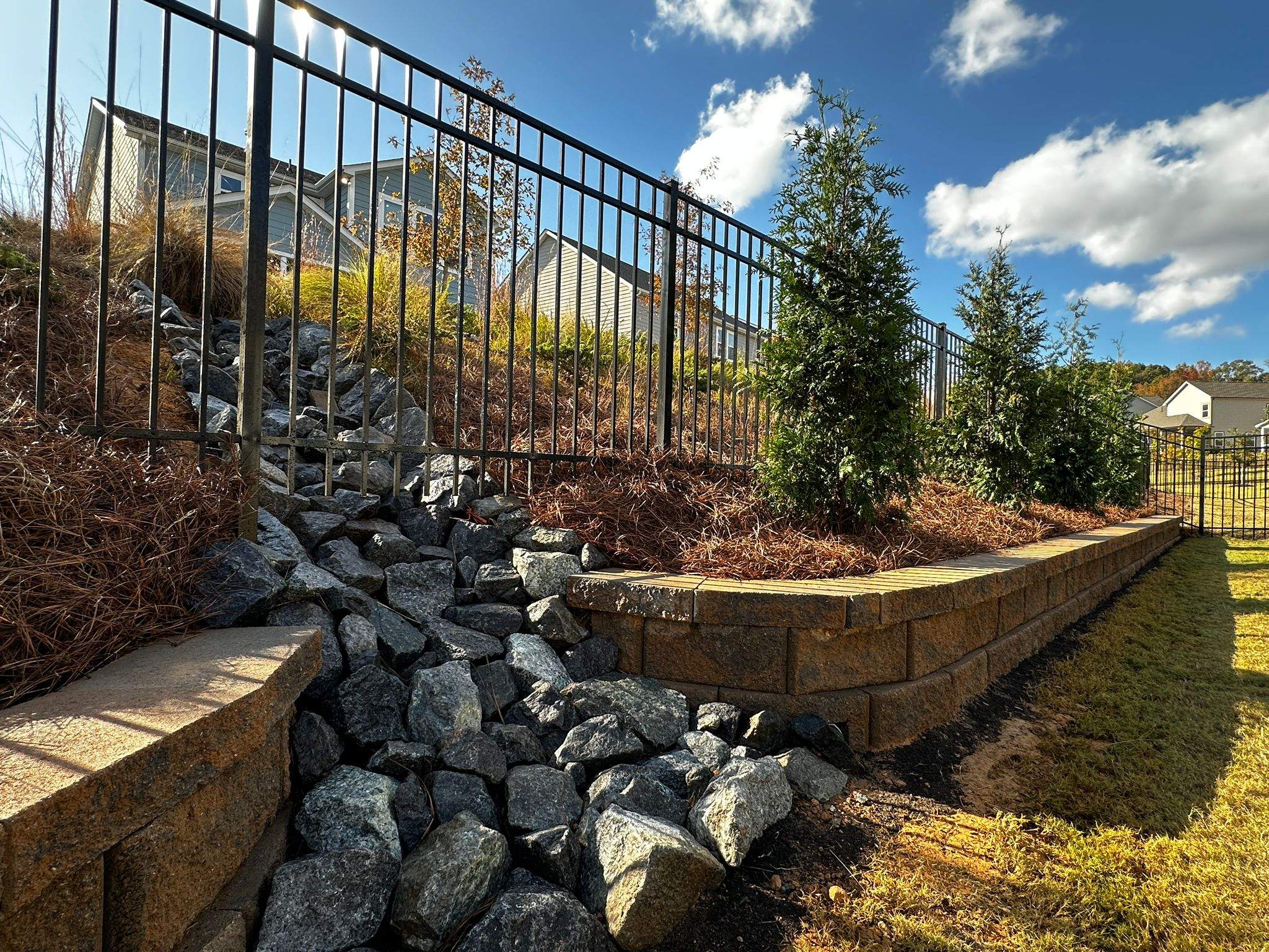 yard drainage design charlotte